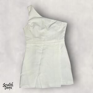 Do Be Women's One Shoulder White Dress Size Large Elegant Formal Party Wear